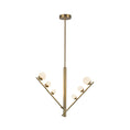 Load image into Gallery viewer, Cypress LED Pendant in Brushed Gold/Opal Glass Finish | Kuzco Lighting
