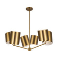 Load image into Gallery viewer, Keiko Chandelier in Brushed Gold Finish | Kuzco Lighting