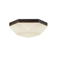 Load image into Gallery viewer, Krysta 12-in Matte Black/Opal Glass 2 Lights Flush Mount by Alora Lighting | FM424512MBOP | Alora Lighting