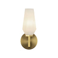 Load image into Gallery viewer, Krysta 10-in Brushed Gold/Opal Glass 1 Light Wall Vanity by Alora Lighting | WV424110BGOP | Alora Lighting