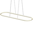 Load image into Gallery viewer, Luna Racetrack LED Pendant - Brass