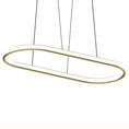 Load image into Gallery viewer, Luna Racetrack LED Pendant - Brass