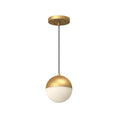 Load image into Gallery viewer, Monae LED Pendant in Brushed Gold Finish | Kuzco Lighting