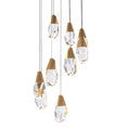 Load image into Gallery viewer, Martini LED Multi-Light Pendant Aged Brass 9 Light