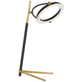 Load image into Gallery viewer, Mistral Medium Ring LED Table Lamp - Brass