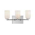 Load image into Gallery viewer, Nola Bath Vanity in Chrome/Glossy Opal Glass Finish | Kuzco Lighting