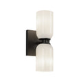 Load image into Gallery viewer, Nola Wall Sconce in Black/Glossy Opal Glass Finish | Kuzco Lighting