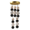 Load image into Gallery viewer, Onyx 15-in Natural Brass LED Multi Pendant by Alora Lighting | MP321805NB | Alora Lighting