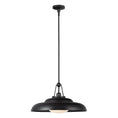 Load image into Gallery viewer, Palmetto 20-in Urban Bronze/Glossy Opal 1 Light Pendant by Alora Lighting | PD344020UBGO | Alora Lighting