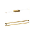 Load image into Gallery viewer, Plaza LED Linear Pendant in Brushed Gold Finish | Kuzco Lighting