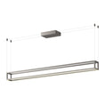 Load image into Gallery viewer, Plaza LED Linear Pendant in Brushed Nickel Finish | Kuzco Lighting