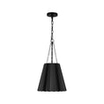Load image into Gallery viewer, Plisse 12-in Matte Black 1 Light Pendant by Alora Lighting | PD528012MB | Alora Lighting