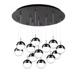 Load image into Gallery viewer, Pluto Multi-Light Pendant in Black Chrome Finish | Kuzco Lighting