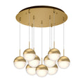 Load image into Gallery viewer, Pluto Multi-Light Pendant in Brushed Gold Finish | Kuzco Lighting