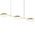 Load image into Gallery viewer, Pillows LED Linear Suspension - Brass