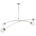 Load image into Gallery viewer, Prescott Linear Suspension Polished Nickel/Clear Glass
