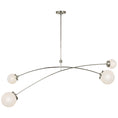 Load image into Gallery viewer, Prescott Linear Suspension Polished Nickel/White Glass