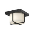 Load image into Gallery viewer, Regalo LED Flush Mount in Black/Opal Glass Finish | Kuzco Lighting