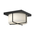 Load image into Gallery viewer, Regalo LED Flush Mount in Black/Opal Glass Finish | Kuzco Lighting