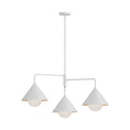 Load image into Gallery viewer, Remy 38-in White/Opal Glass 3 Lights Chandelier by Alora Lighting | CH485245WHOP | Alora Lighting