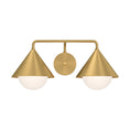 Load image into Gallery viewer, Remy 21-in Brushed Gold/Opal Glass 2 Lights Vanity by Alora Lighting | VL485221BGOP | Alora Lighting