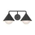 Load image into Gallery viewer, Remy 21-in Matte Black/Opal Glass 2 Lights Vanity by Alora Lighting | VL485221MBOP | Alora Lighting