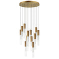 Load image into Gallery viewer, Reeds 12 Light LED Pendant - Gold Finish