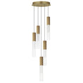 Load image into Gallery viewer, Reeds 5 Light LED Pendant - Gold Finish