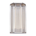 Load image into Gallery viewer, Sabre 16-in Polished Nickel/Ribbed Glass LED Wall/Vanity by Alora Lighting | WV339216PNCR | Alora Lighting