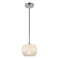 Load image into Gallery viewer, Samar Pendant in Chrome/Opal Glass Finish | Kuzco Lighting