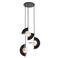 Load image into Gallery viewer, Scorpio LED Chandelier in Glossy Black/Opal Glass Finish | Kuzco Lighting