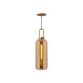 Load image into Gallery viewer, Soji 6-in Aged Gold/Copper Glass 1 Light Pendant by Alora Lighting | PD401606AGCP | Alora Lighting