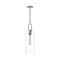 Load image into Gallery viewer, Soji 6-in Brushed Nickel/Clear Glass 1 Light Pendant by Alora Lighting | PD401606BNCL | Alora Lighting