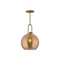 Load image into Gallery viewer, Soji 10-in Aged Gold/Copper Glass 1 Light Pendant by Alora Lighting | PD601710AGCP | Alora Lighting