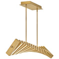 Load image into Gallery viewer, Stitch LED Linear Suspension - Lacquered Brass