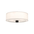 Load image into Gallery viewer, Theo 24-in Matte Black/White Linen 3 Lights Flush Mount by Alora Lighting | FM547924MBWL | Alora Lighting
