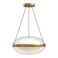 Load image into Gallery viewer, Virgo LED Pendant in Brushed Gold/Opal Glass Finish | Kuzco Lighting