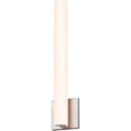 Load image into Gallery viewer, Tubo Medium Slim LED Wall Sconce - Satin Nickel Finish(Flat Trim)