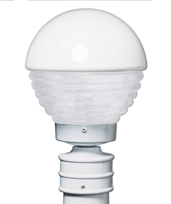 3061 Series Outdoor Post Light - White Finish Frost Glass