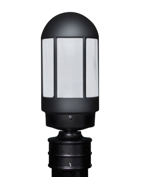 3151 Series Outdoor Post Light - Black Finish Frost Glass