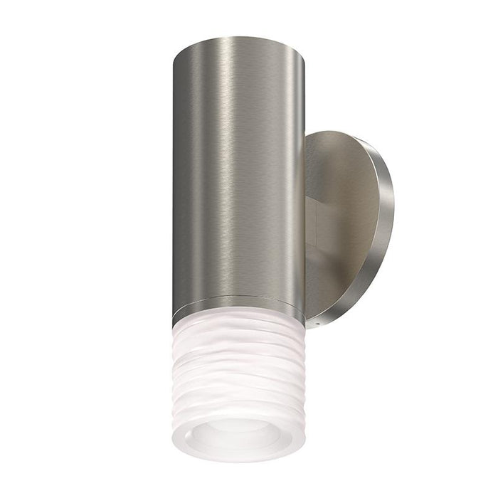 ALC ONE-SIDED WALL LIGHT - ETCHED RIBBON GLASS TRIM (3" Diameter)