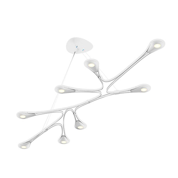 Abstraction Linear LED Pendant - Satin White Finish