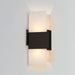 Acuo Outdoor LED Wall Sconce - Textured Black Finish