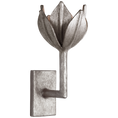 Load image into Gallery viewer, Alberto Small Sconce - Brushed Silver Leaf Finish