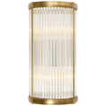 Load image into Gallery viewer, Allen Small Linear Sconce - Natural Brass Finish