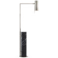 Load image into Gallery viewer, Alma Floor Lamp - Polished Nickel Finish with Black Marble