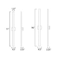 Load image into Gallery viewer, Alumilux Large AL LED Outdoor Wall Sconce E41344 - Diagram