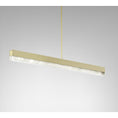 Load image into Gallery viewer, Artes 47" Linear Pendant - Satin Bras Finish