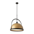 Load image into Gallery viewer, Atlas Large Pendant - Black/Soft Gold Finish