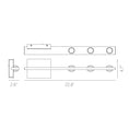 Load image into Gallery viewer, Aurora 22" 2-Light Wall Sconce - Diagram